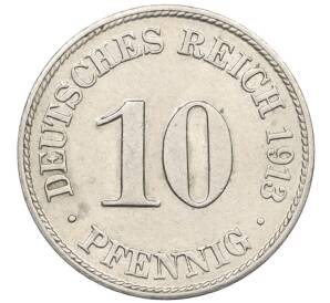 10 пфеннигов 1913 года D Германия — Фото №1