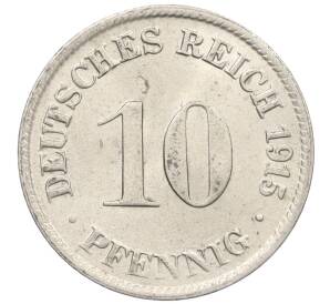 10 пфеннигов 1915 года D Германия — Фото №1