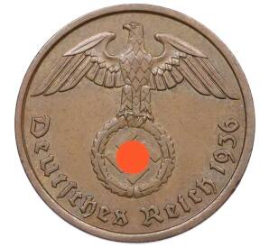 2 рейхспфеннига 1936 года А Германия — Фото №1