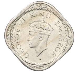 1/2 анны 1946 года Британская Индия — Фото №2