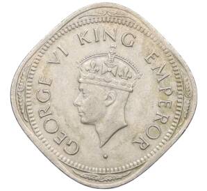 2 анны 1947 года Британская Индия — Фото №2