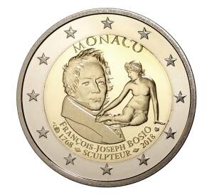 2 евро 2018 года Монако «250 лет со дня рождения Франсуа Жозефа Бозио» — Фото №1