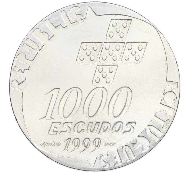 Монета 1000 эскудо 1999 года Португалия «25 лет Революции 25 апреля» (Артикул: K27-86115) — Фото №2