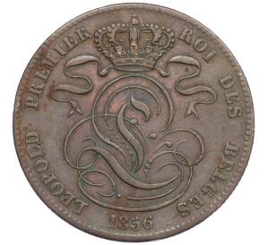 5 сантимов 1856 года Бельгия — Фото №1