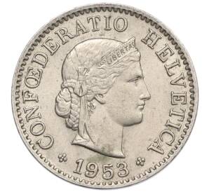 5 раппенов 1953 года Швейцария — Фото №1