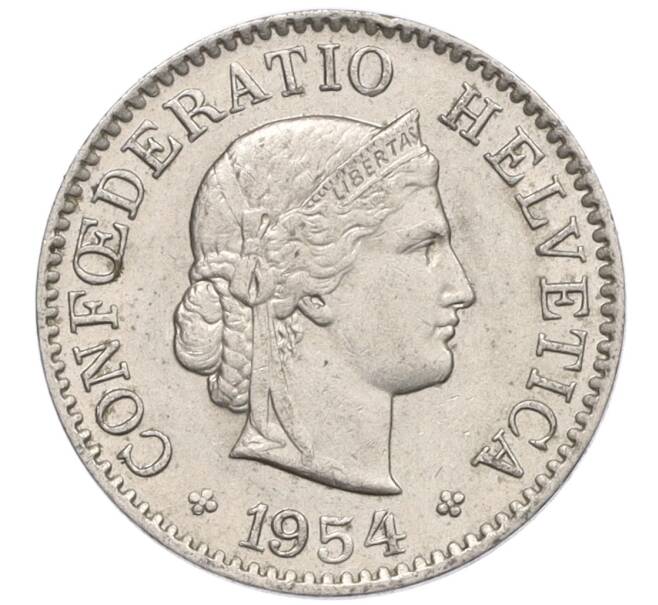 Монета 5 раппенов 1954 года Швейцария (Артикул: K12-32039) — Фото №1