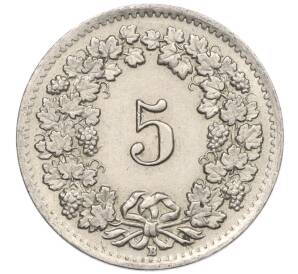 5 раппенов 1955 года Швейцария — Фото №2