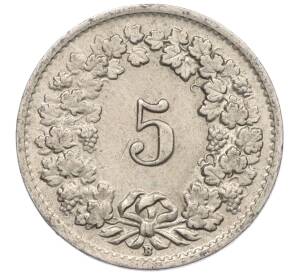 5 раппенов 1955 года Швейцария — Фото №2