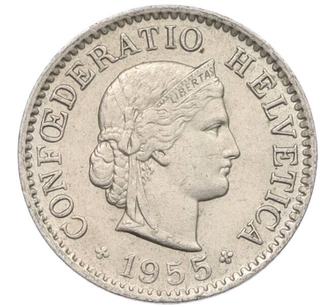 Монета 5 раппенов 1955 года Швейцария (Артикул: K12-32160) — Фото №1