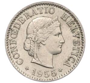 5 раппенов 1955 года Швейцария — Фото №1