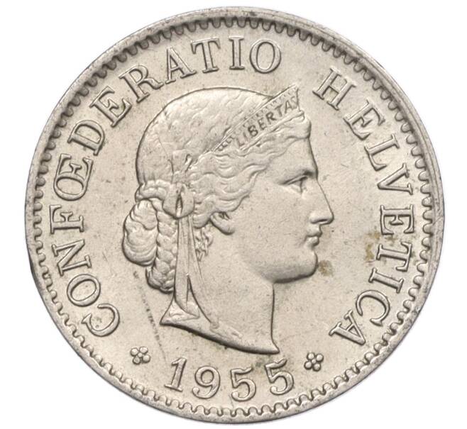 Монета 5 раппенов 1955 года Швейцария (Артикул: K12-32167) — Фото №1