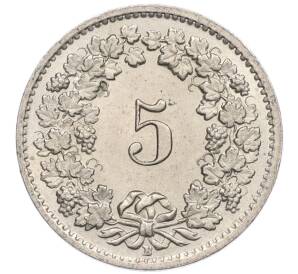 5 раппенов 1955 года Швейцария