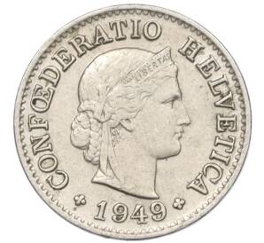 5 раппенов 1949 года Швейцария — Фото №1