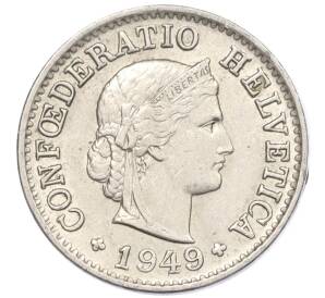 5 раппенов 1949 года Швейцария — Фото №1