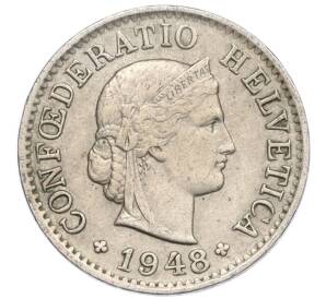 5 раппенов 1948 года Швейцария — Фото №1