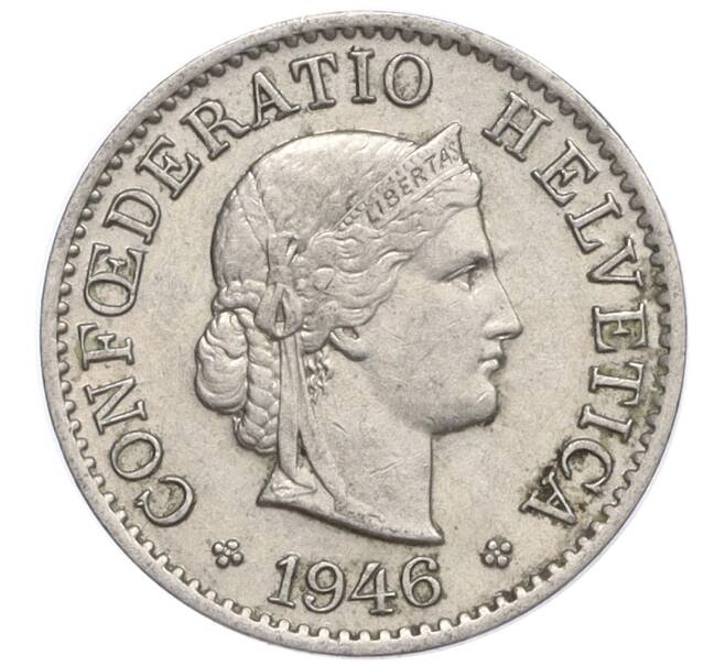 Монета 5 раппенов 1946 года Швейцария (Артикул: K12-32289) — Фото №1