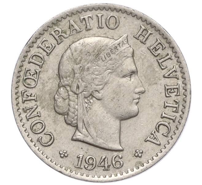Монета 5 раппенов 1946 года Швейцария (Артикул: K12-32293) — Фото №1