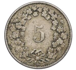 5 раппенов 1922 года Швейцария — Фото №2