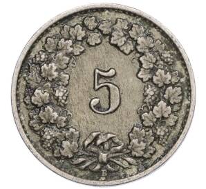 5 раппенов 1922 года Швейцария — Фото №2