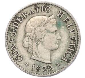 5 раппенов 1922 года Швейцария — Фото №1