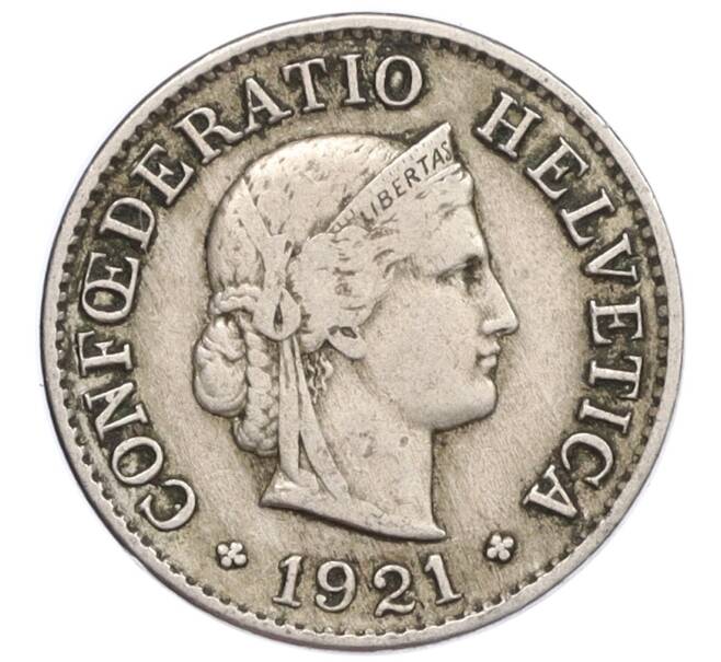 Монета 5 раппенов 1921 года Швейцария (Артикул: K12-32306) — Фото №1