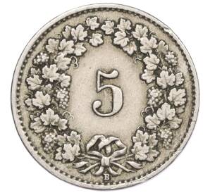 5 раппенов 1921 года Швейцария — Фото №2