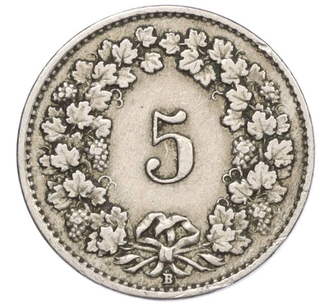 Монета 5 раппенов 1921 года Швейцария (Артикул: K12-32306) — Фото №2