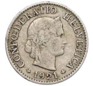 5 раппенов 1921 года Швейцария — Фото №1