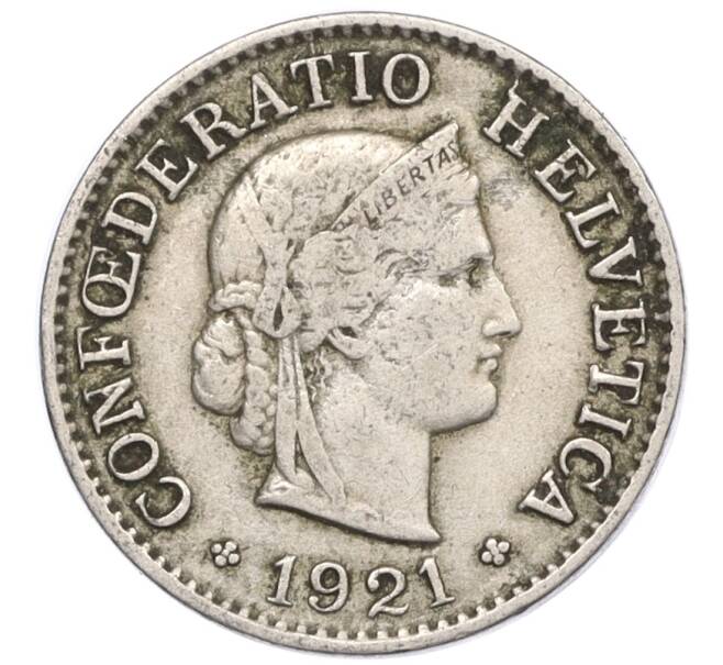 Монета 5 раппенов 1921 года Швейцария (Артикул: K12-32308) — Фото №1