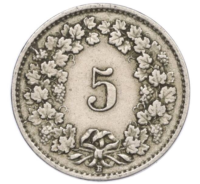 Монета 5 раппенов 1921 года Швейцария (Артикул: K12-32308) — Фото №2