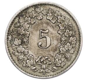 5 раппенов 1921 года Швейцария — Фото №2