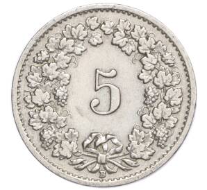 5 раппенов 1921 года Швейцария — Фото №2