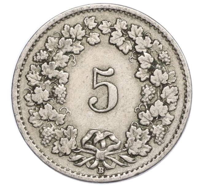 Монета 5 раппенов 1921 года Швейцария (Артикул: K12-32312) — Фото №2
