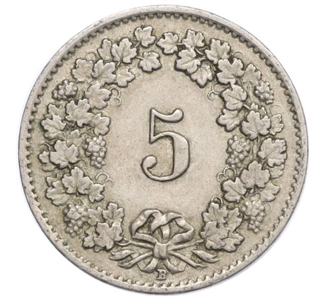 Монета 5 раппенов 1921 года Швейцария (Артикул: K12-32313) — Фото №2