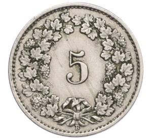 5 раппенов 1921 года Швейцария — Фото №2