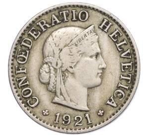 5 раппенов 1921 года Швейцария — Фото №1