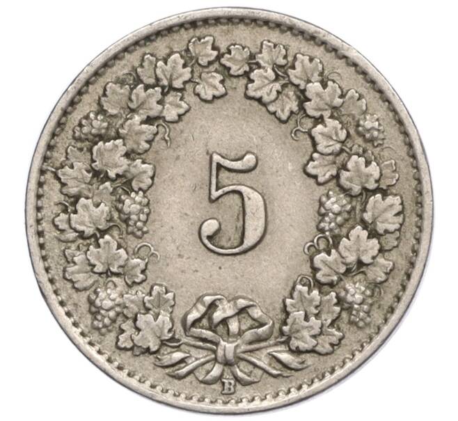 Монета 5 раппенов 1921 года Швейцария (Артикул: K12-32317) — Фото №2