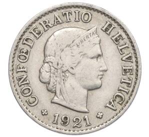 5 раппенов 1921 года Швейцария — Фото №1