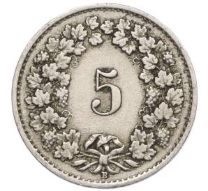 5 раппенов 1921 года Швейцария — Фото №2