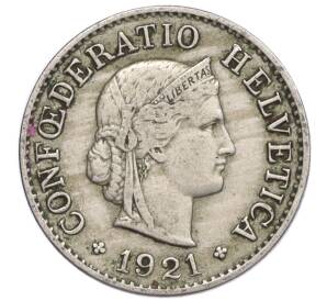 5 раппенов 1921 года Швейцария — Фото №1