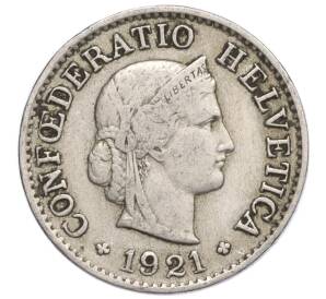 5 раппенов 1921 года Швейцария — Фото №1