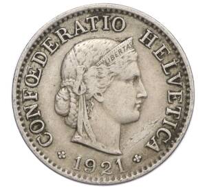 5 раппенов 1921 года Швейцария — Фото №1