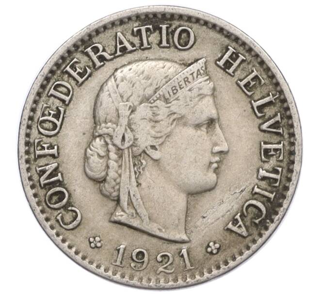 Монета 5 раппенов 1921 года Швейцария (Артикул: K12-32326) — Фото №1