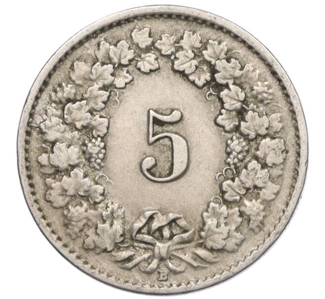 Монета 5 раппенов 1921 года Швейцария (Артикул: K12-32326) — Фото №2