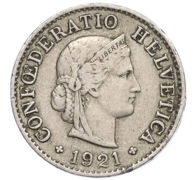 Монета 5 раппенов 1921 года Швейцария (Артикул: K12-32327) — Фото №1