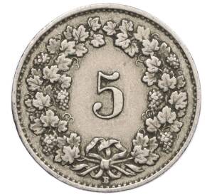 5 раппенов 1921 года Швейцария — Фото №2