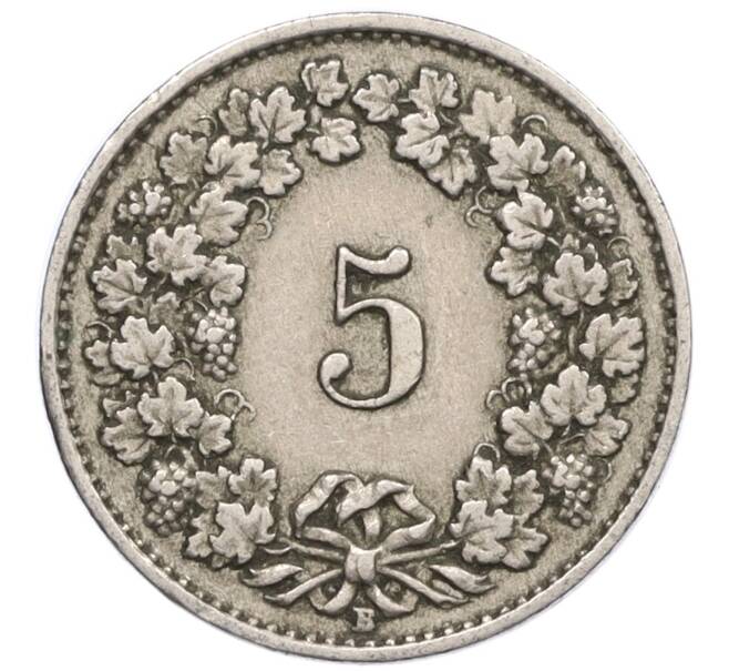 Монета 5 раппенов 1921 года Швейцария (Артикул: K12-32327) — Фото №2