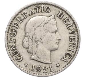 5 раппенов 1921 года Швейцария — Фото №1