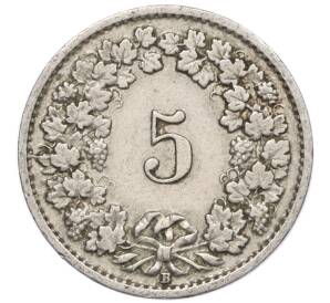 5 раппенов 1921 года Швейцария — Фото №2