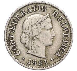 5 раппенов 1921 года Швейцария — Фото №1